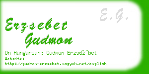 erzsebet gudmon business card